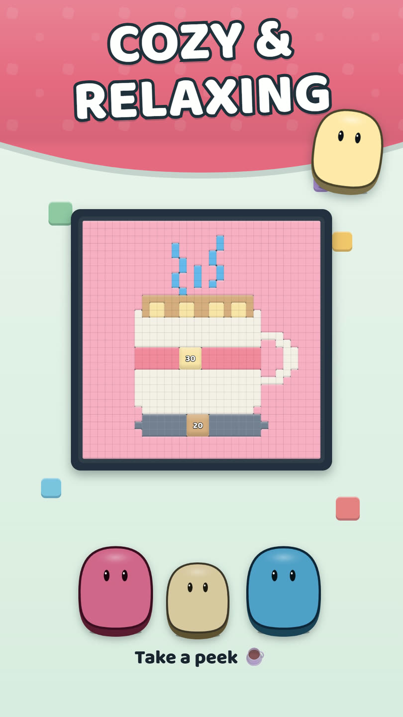 Peek-a-Pop screenshot — Cozy and relaxing