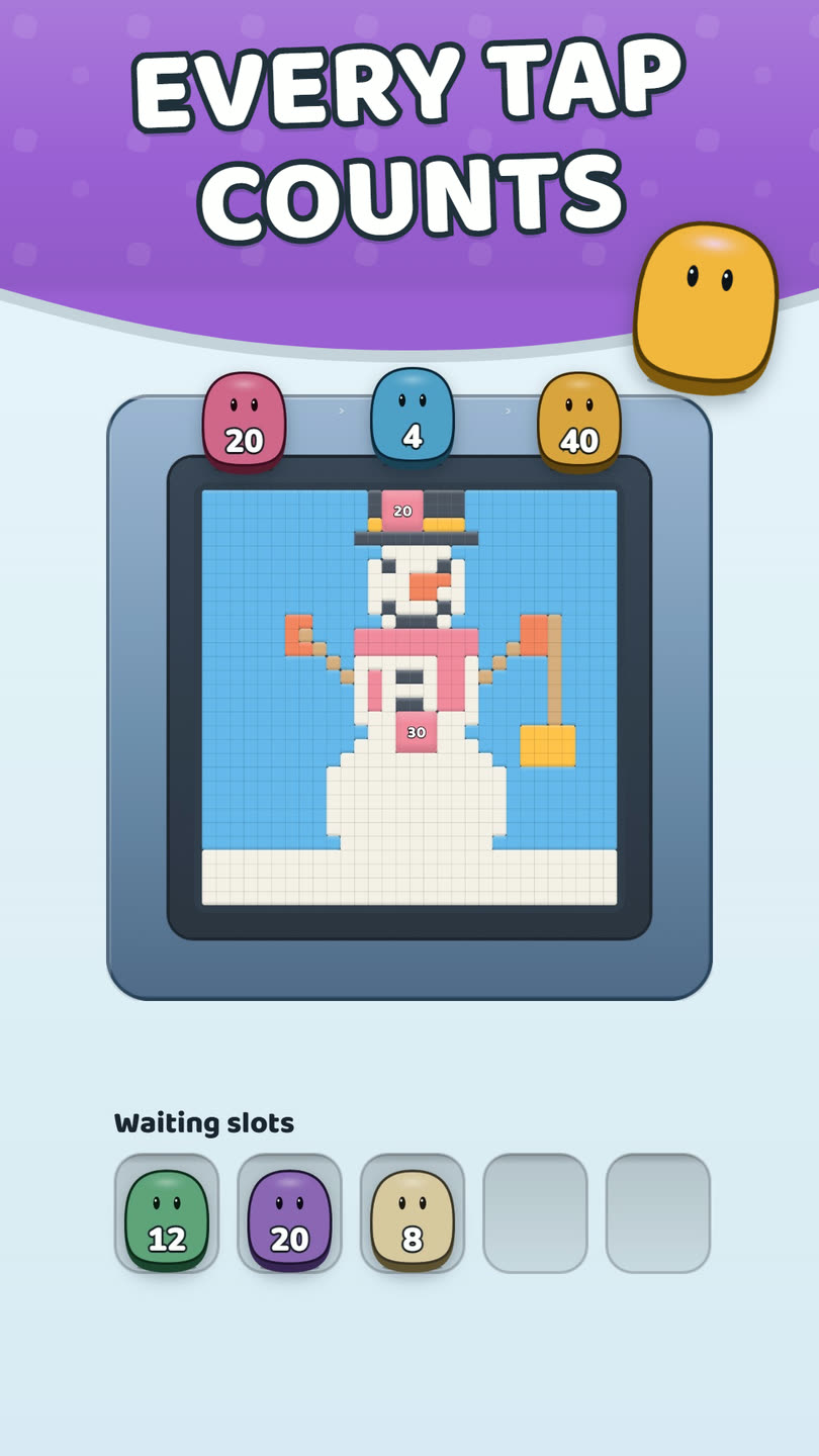 Peek-a-Pop screenshot — Every tap counts